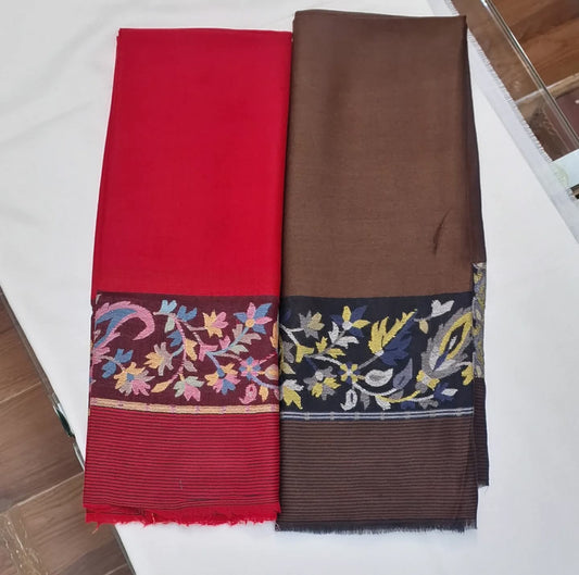 Kashmiri Kani weaving pladar ultra fine Stoles