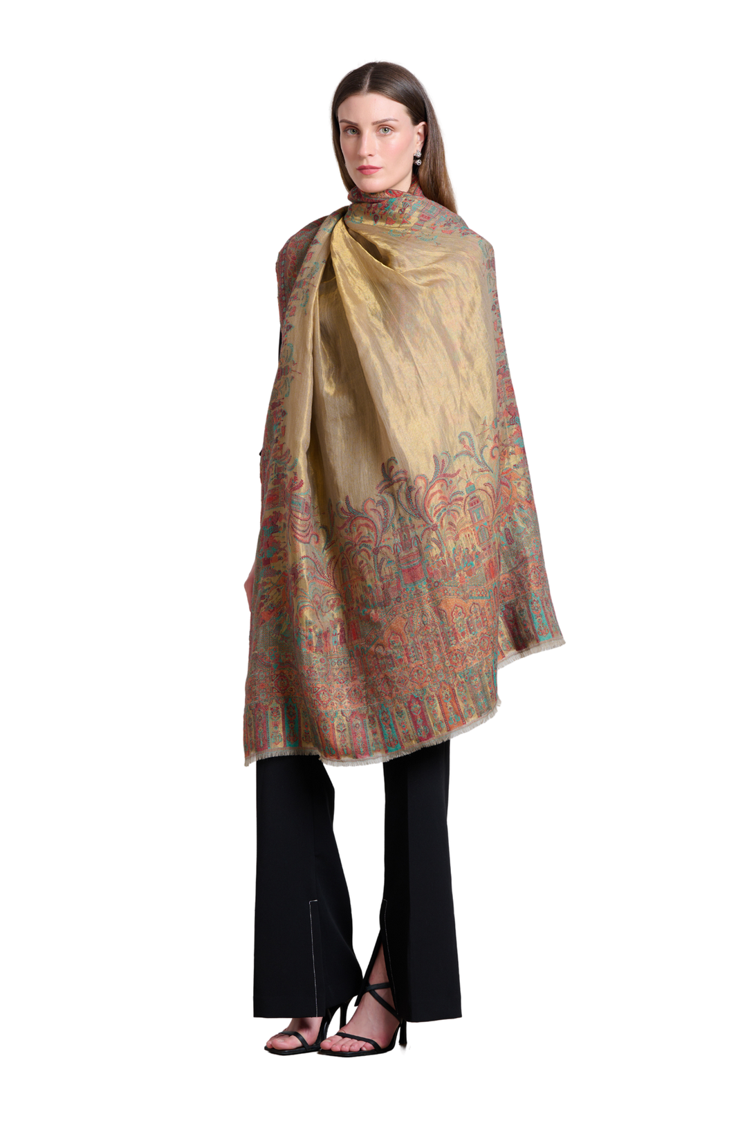 KHE Presented Zari ultra Fine Kaani Shawl
