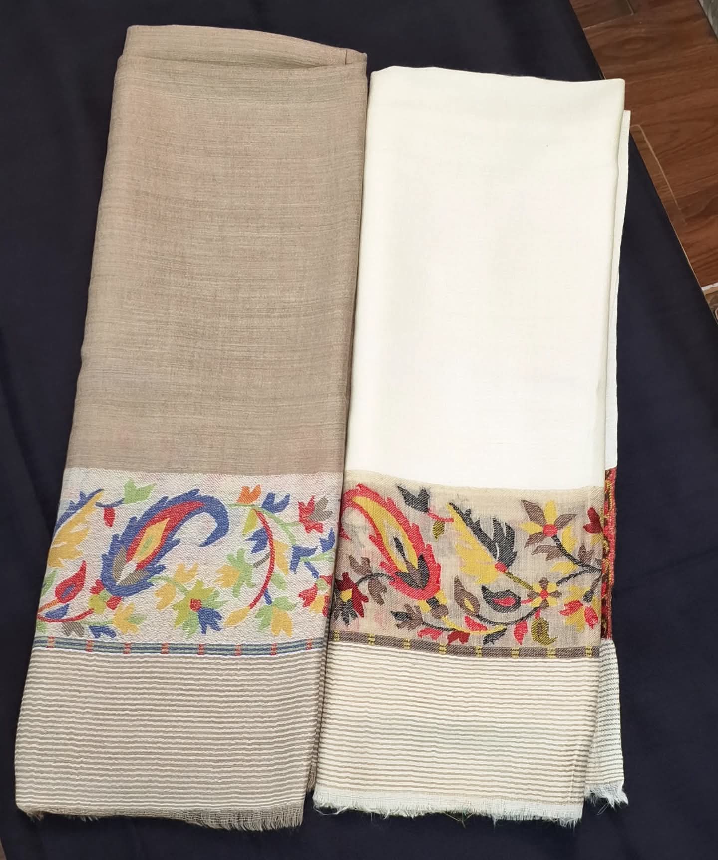 Kashmiri Kani weaving pladar ultra fine Stoles