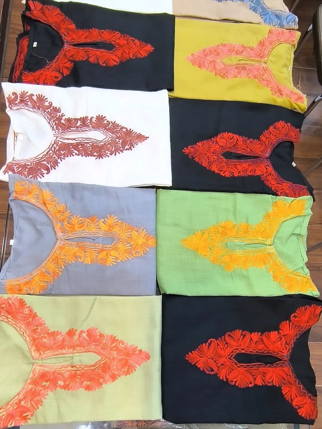 Short / top kashmiri exclusive kurties with self  Ari embroidery