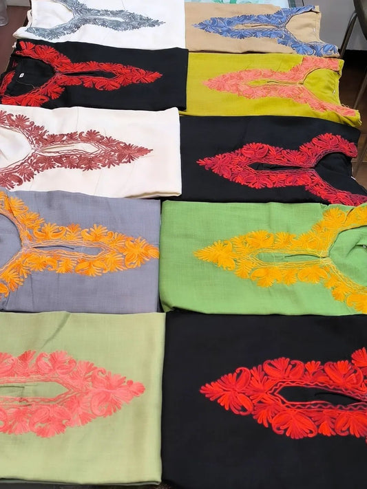 Short / top kashmiri exclusive kurties with self  Ari embroidery